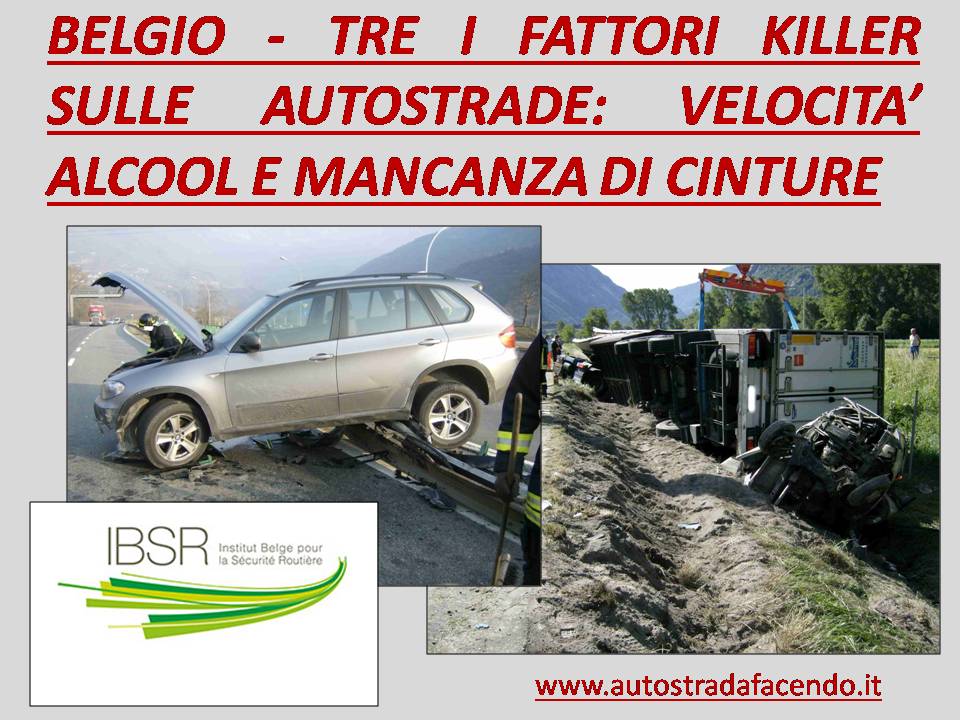 Uno studio degli incidenti nelle autostrade del Belgio
