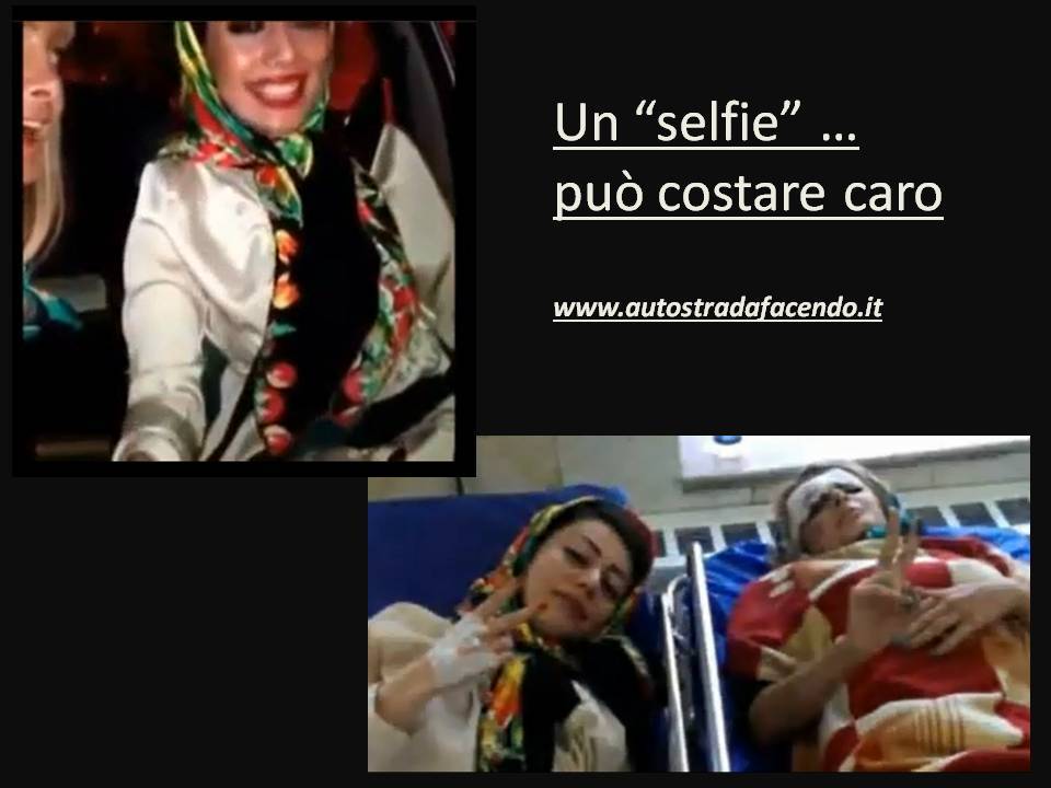 In auto, si “selfano” e si schiantano … guarda il video